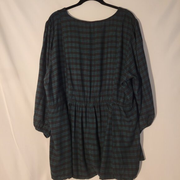 Torrid Rayon Flannel Plaid Swing Tunic  Size 3x Plus NWT Host Pick - Picture 3 of 7